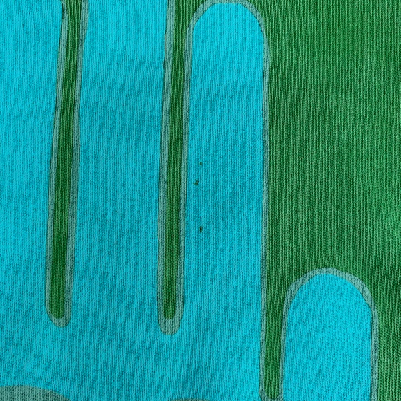 Freecity Supervintage Green Blue Supermat Open Hand Sweatshirt Women's XS New - Picture 10 of 16